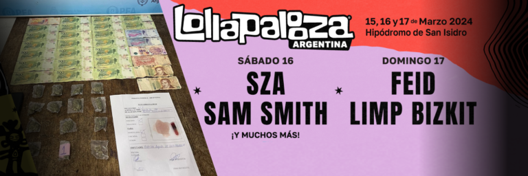 LOLLAPALOOZA: La Policía Federal Argentina detuvo a una persona por vender droga en el festival