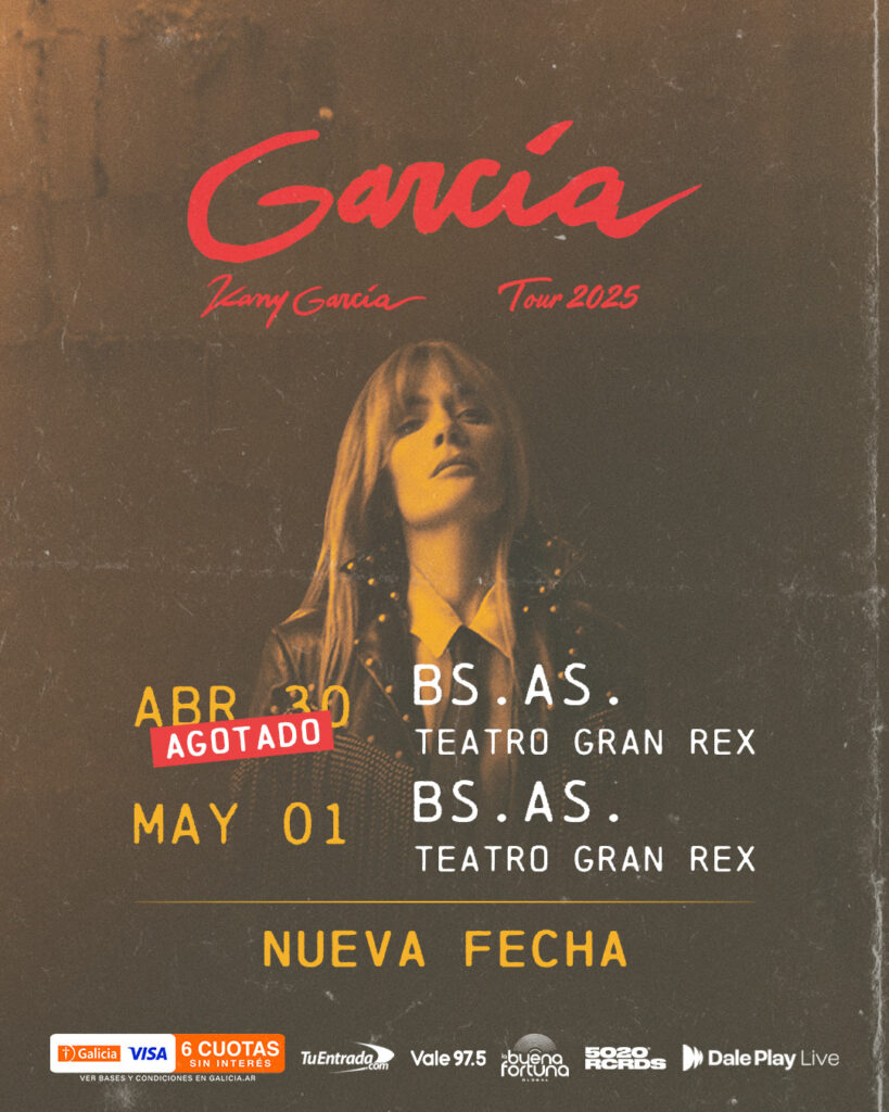 KANY GARCIA agota el Gran Rex y suma una segunda fecha