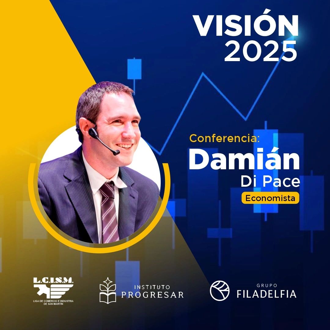 Damián Di Pace brindará una conferencia sobre educación financiera en San Martín