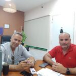 Gabriel Pollio técnico superior en seguridad Urbana, se reunió con Hernán Sardella de LLA