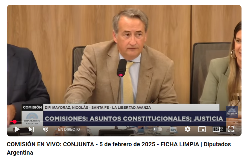 Ficha Limpia: el oficialismo consiguió dictamen de mayoría y se tratará la semana próxima en Diputados