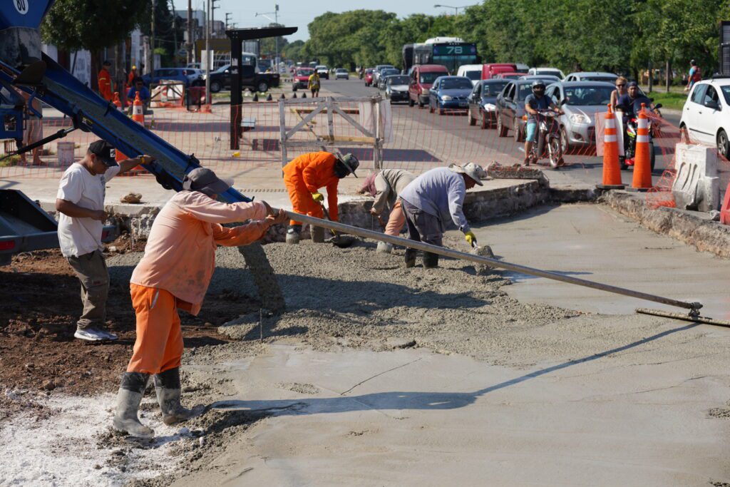 Comenzó la segunda etapa de puesta en valor de la Av. Eva Perón en San Martín