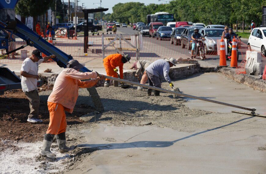Comenzó la segunda etapa de puesta en valor de la Av. Eva Perón en San Martín