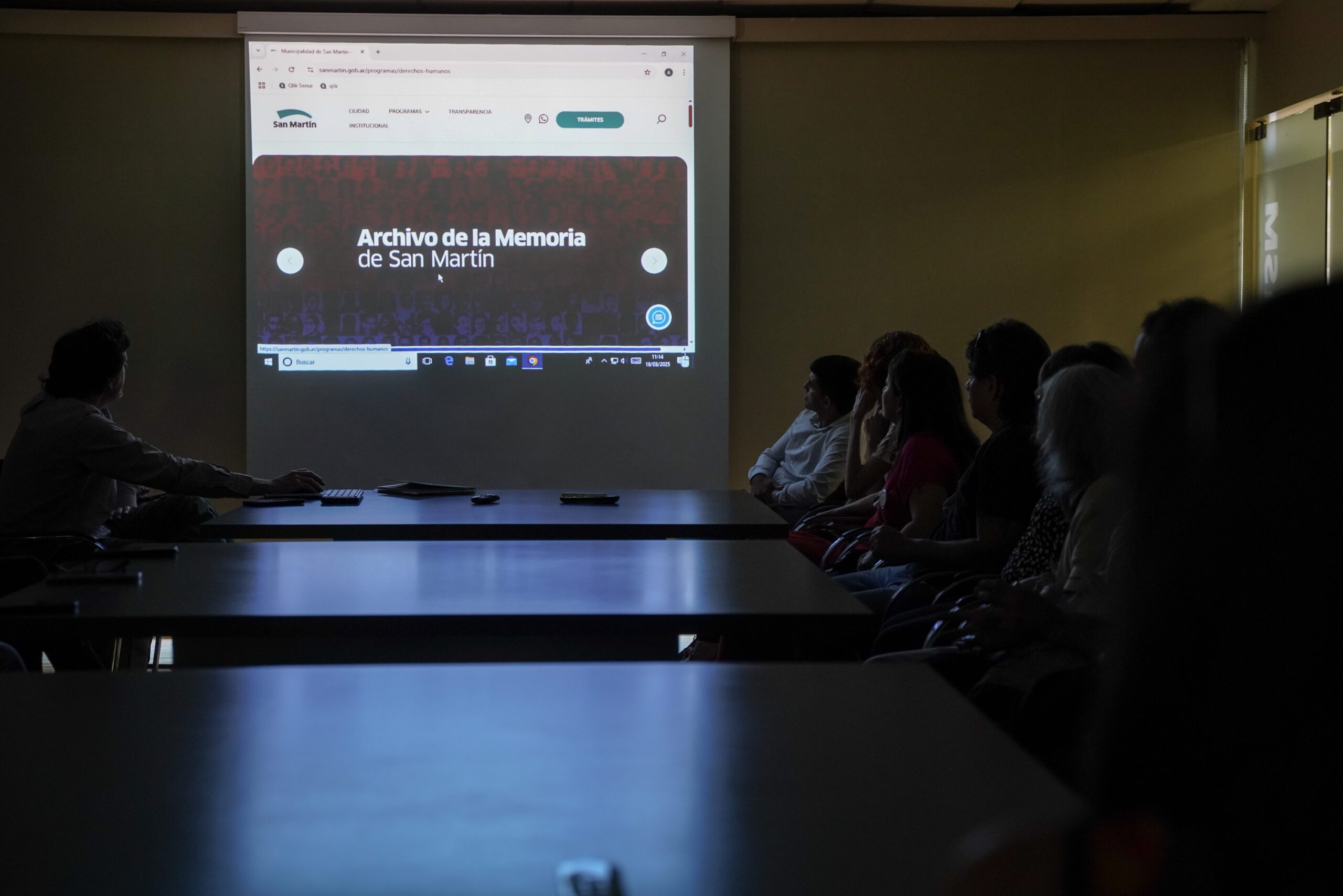 San Martín presentó el Archivo de la Memoria local