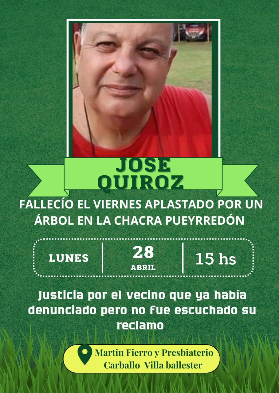 Vecinos indignados te mata un delincuente o un árbol. Inoperancia municipal