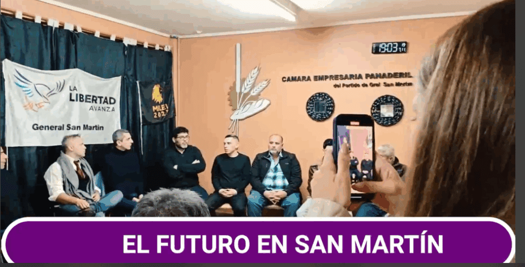 Gabriel Pollio busca su lugar en el armado libertario de San Martín