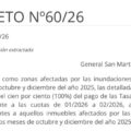 Municipalidad de General San Martín exonera del 100% las tasas municipales a damnificados por inundaciones